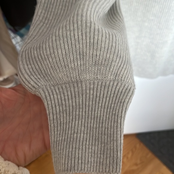 Aritzia Grey Button Down Sweater - Picture 5 of 5